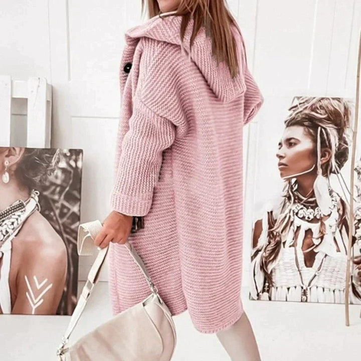 Women’s Cozy Hooded Knit Cardigan Jacket