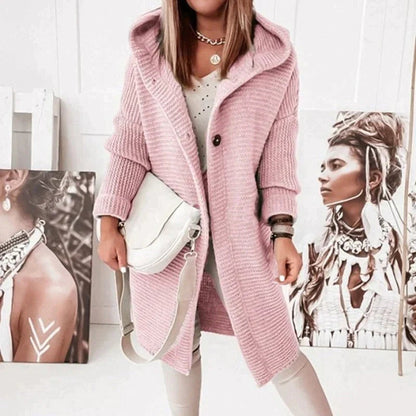 Women’s Cozy Hooded Knit Cardigan Jacket