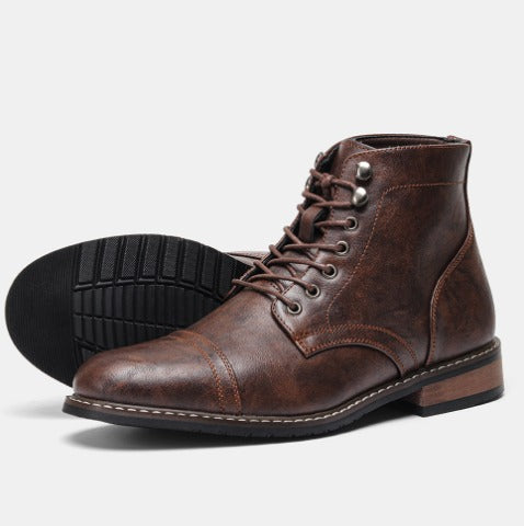 Vintage-Inspired Derby Boots