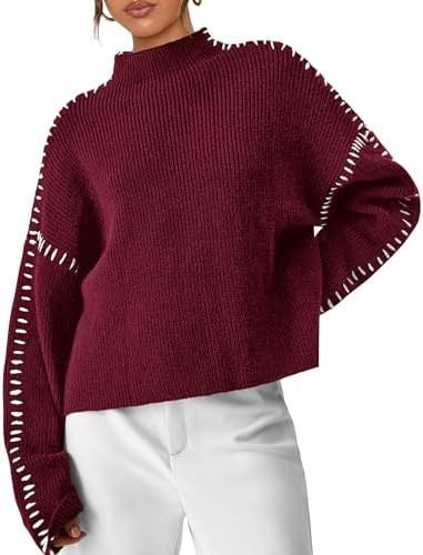 Sudadera minimalista acogedora con cuello redondo