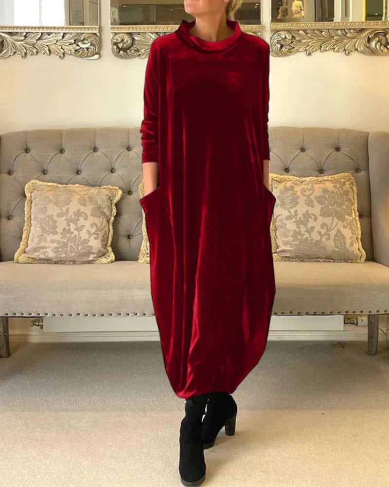 Relaxed Velvet Dress