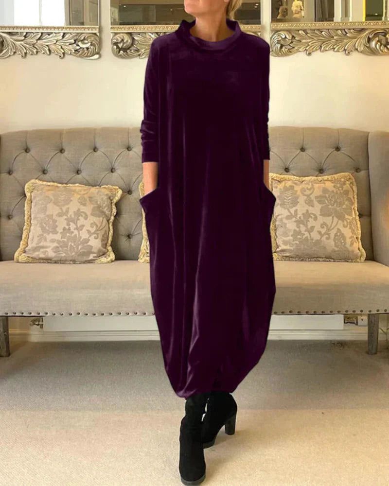 Relaxed Velvet Dress