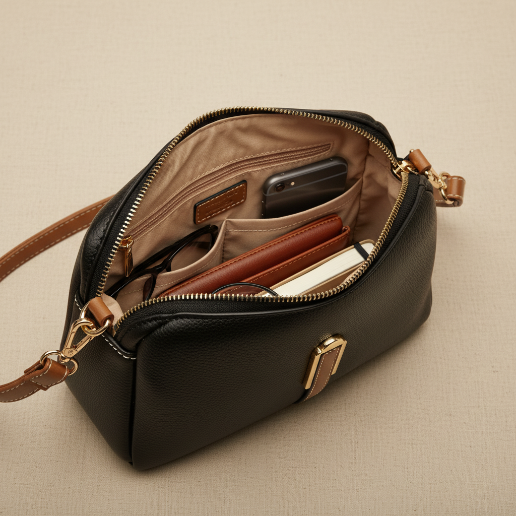 Mila Leather Crossbody Bag