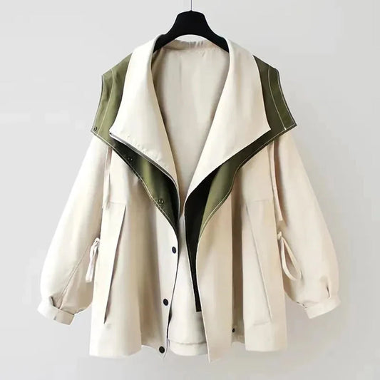 Women’s Stylish Hooded Double Layer Jacket