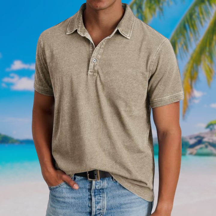 Polo clásico casual lavado