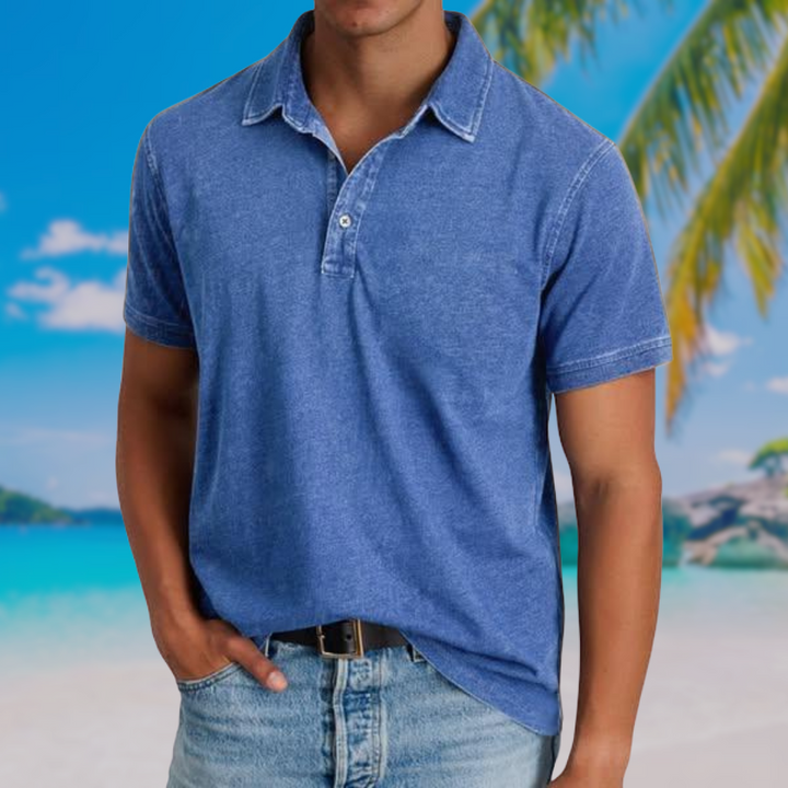 Polo clásico casual lavado