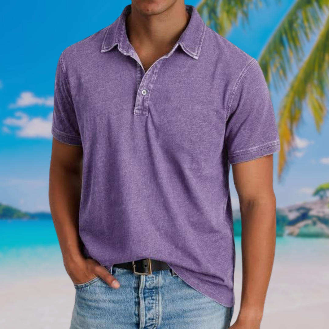 Polo vintage de corte holgado
