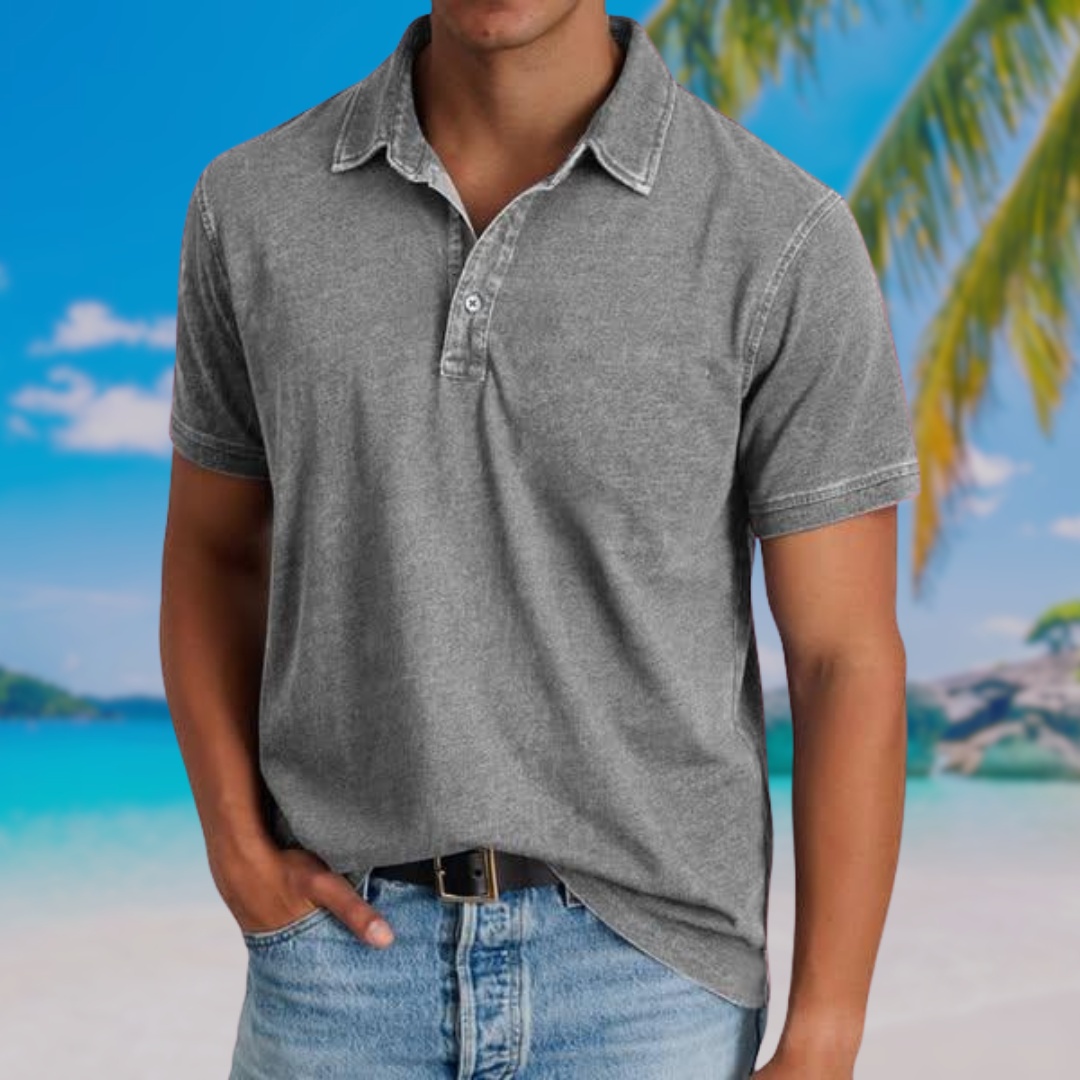 Polo clásico casual lavado