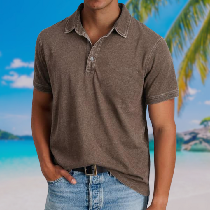 Polo clásico casual lavado