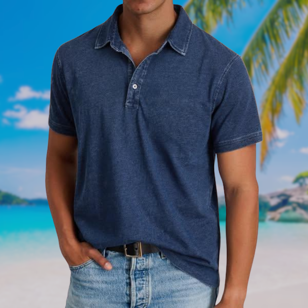 Polo clásico casual lavado