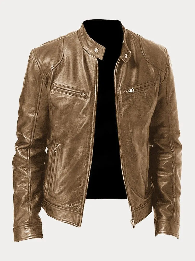 Chaqueta casual de hombre con cremallera y estilo
