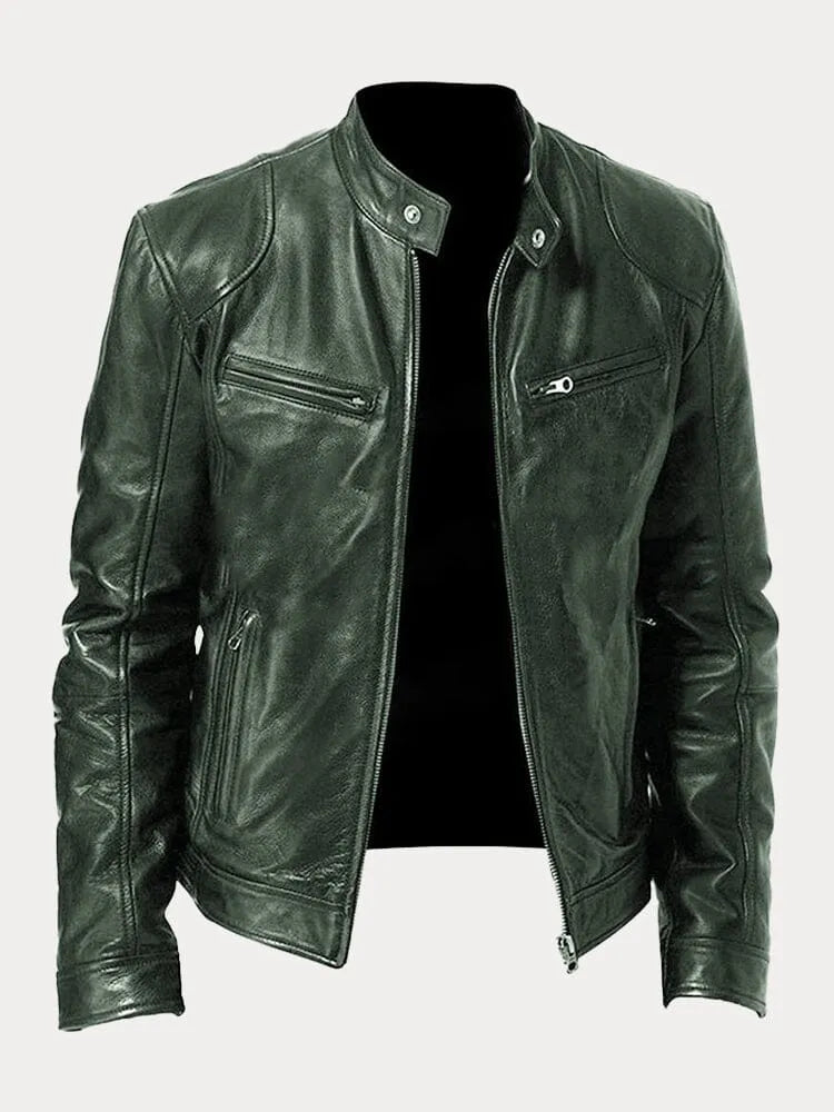 Chaqueta casual de hombre con cremallera y estilo
