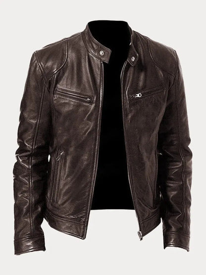 Chaqueta casual de hombre con cremallera y estilo
