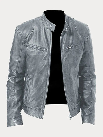 Chaqueta casual de hombre con cremallera y estilo