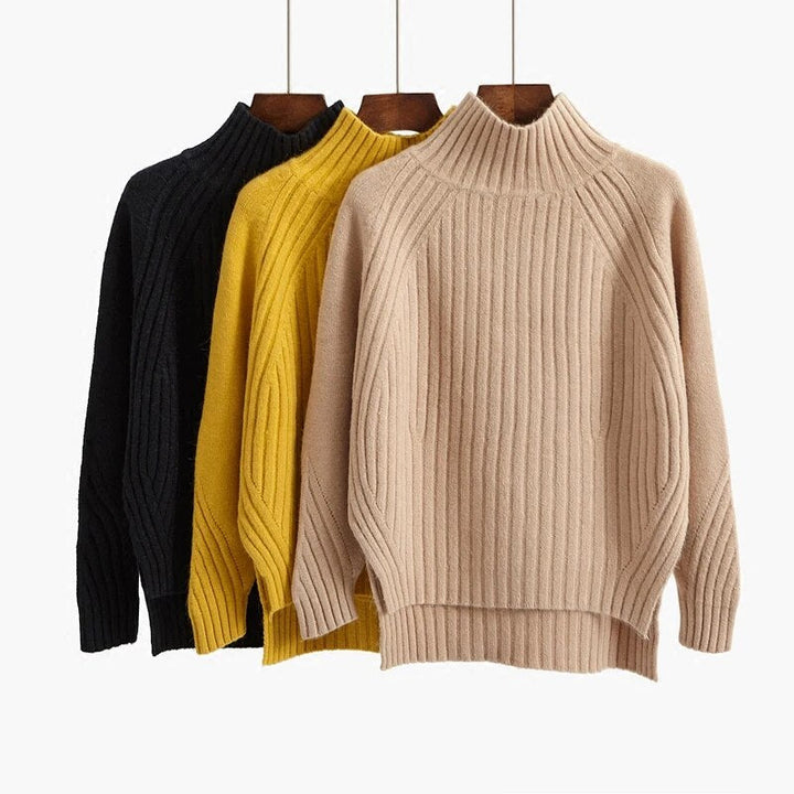 Women’s Ribbed Knit Long Sleeve Sweater