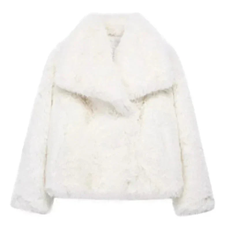 Women’s Relaxed Fit Faux Fur Jacket