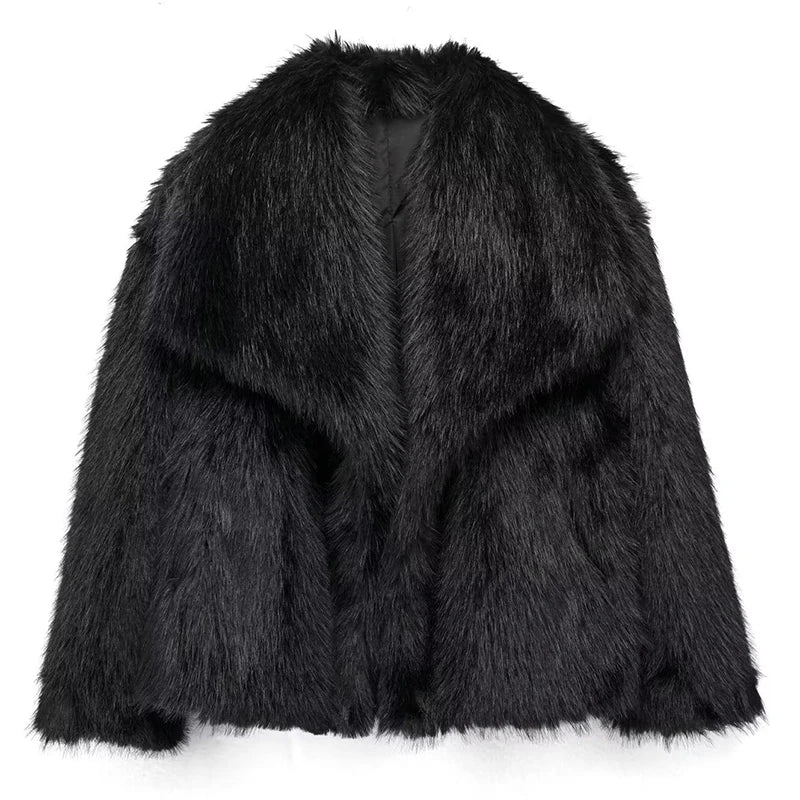 Women’s Relaxed Fit Faux Fur Jacket