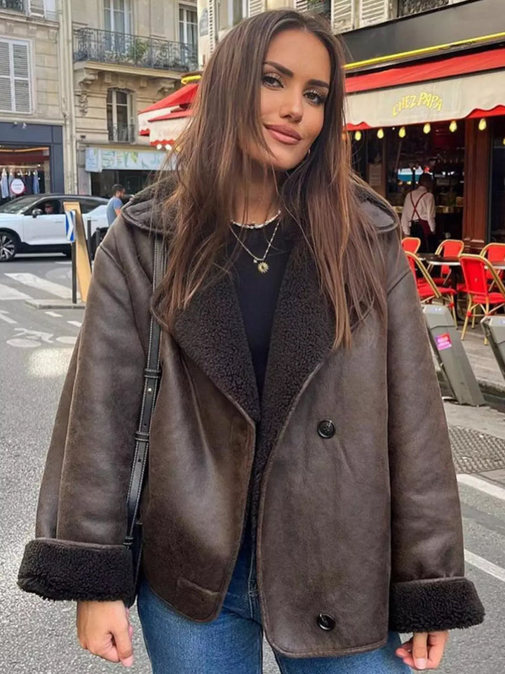 Women’s Stylish Double-Breasted Jacket