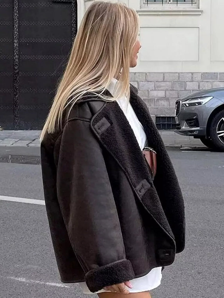 Women’s Stylish Double-Breasted Jacket