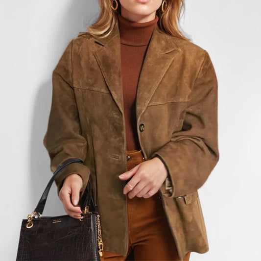 Women’s Stylish Button-Down Blazer Jacket