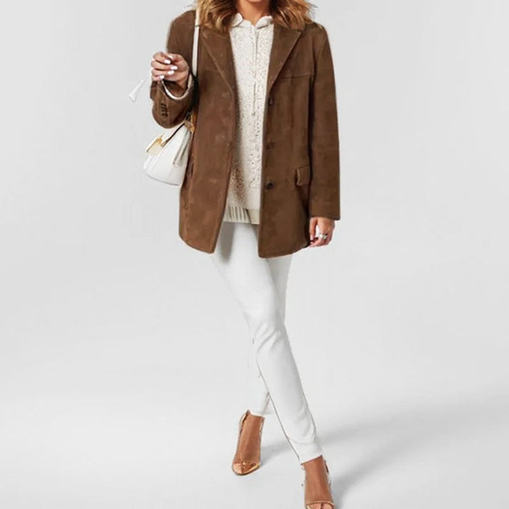 Women’s Stylish Button-Down Blazer Jacket