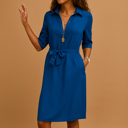 Women’s Spring Belted Shirt Dress