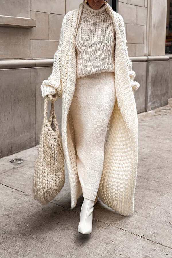 Women’s Winter Casual Knit Long Sleeve Cardigan