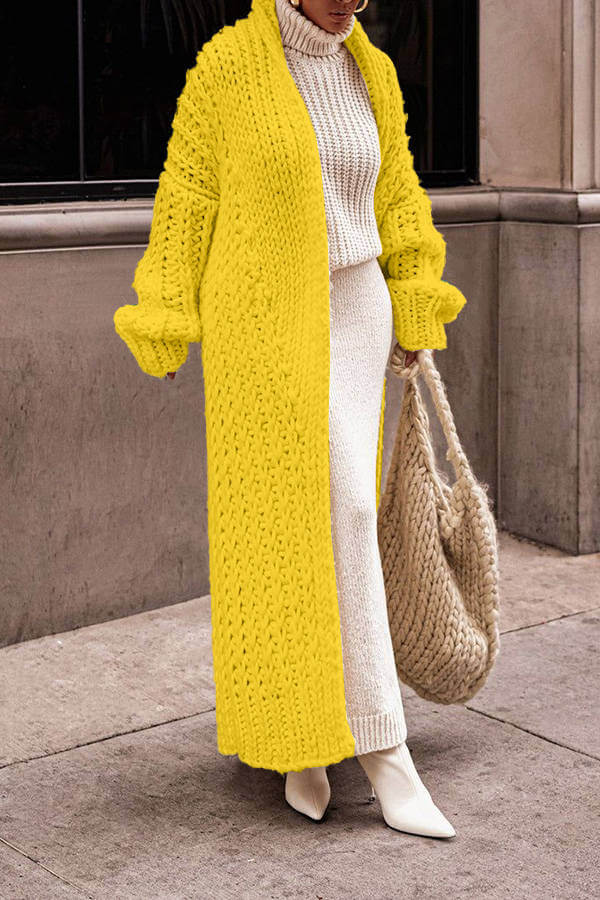 Women’s Winter Casual Knit Long Sleeve Cardigan