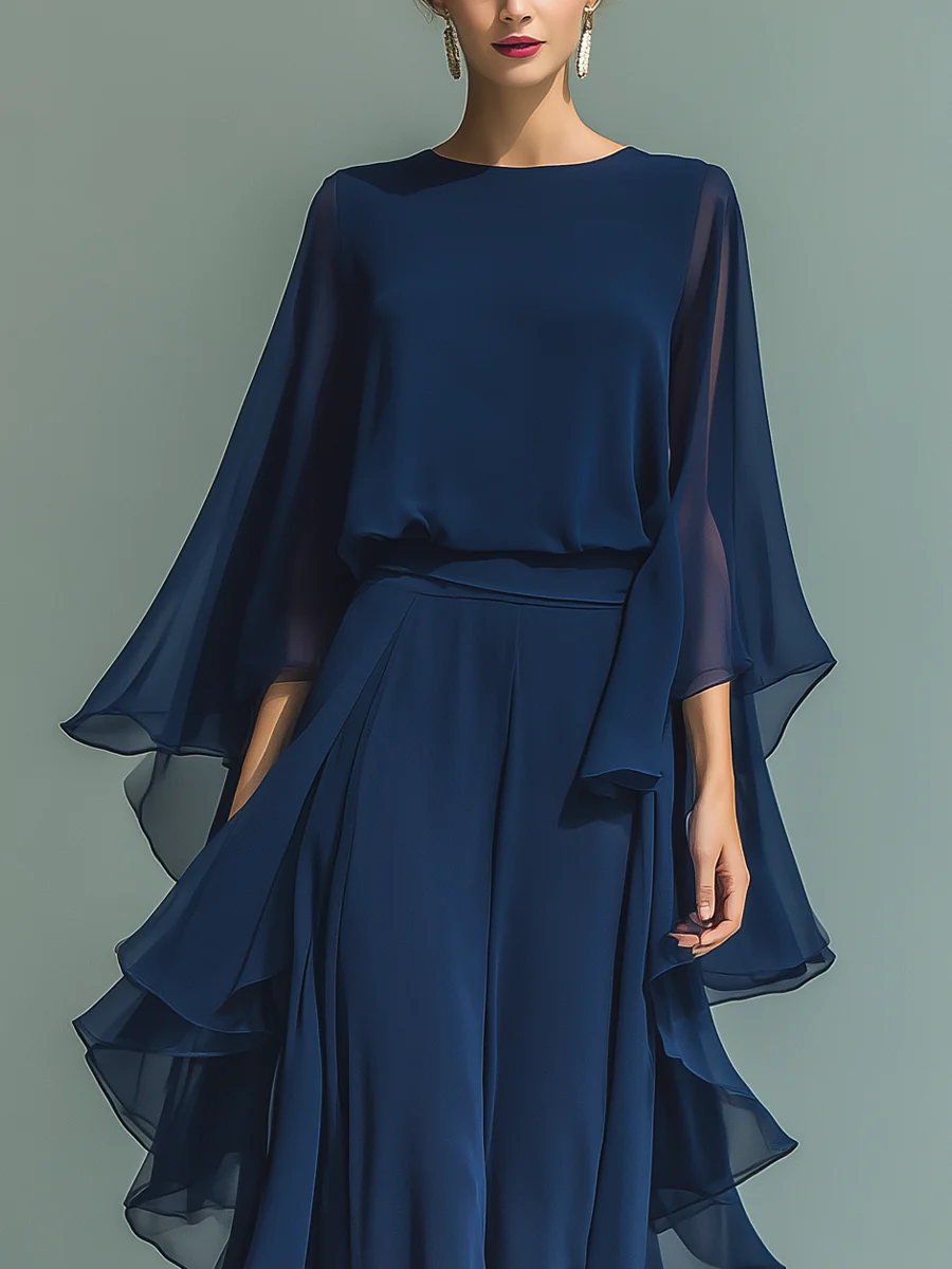 Monique | Two-Piece Chiffon Set