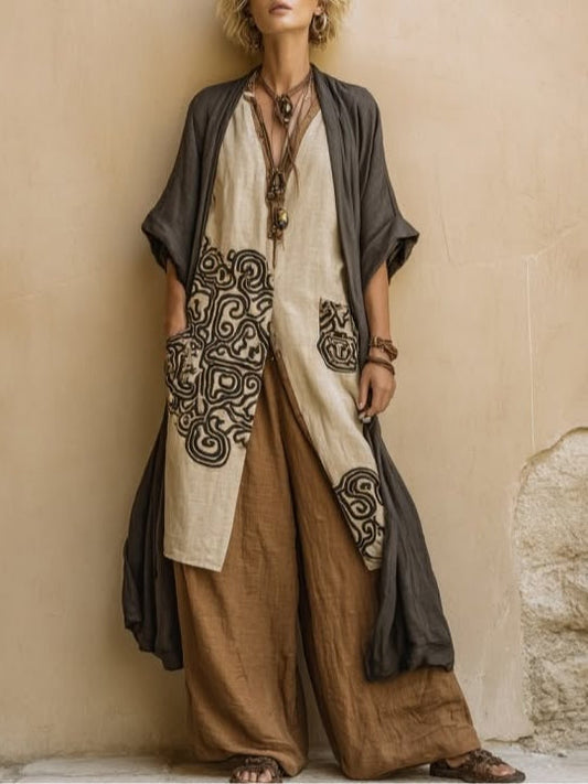 Harper | Cotton-Linen Blend Three-Piece Set