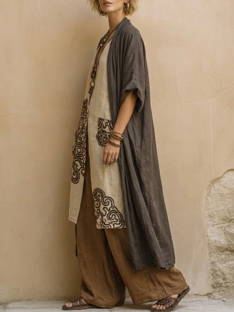 Harper | Cotton-Linen Blend Three-Piece Set