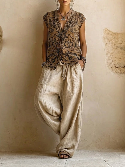 Wanderlight | Elegant Three Piece Linen Set