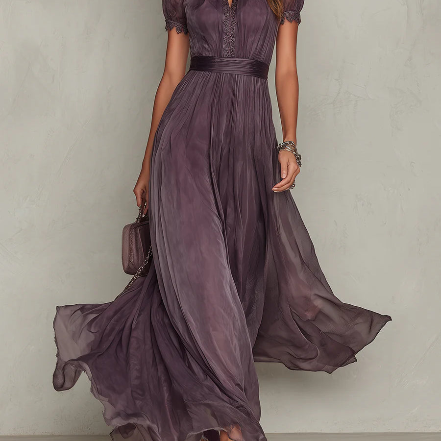 Julie | Long Chiffon Dress