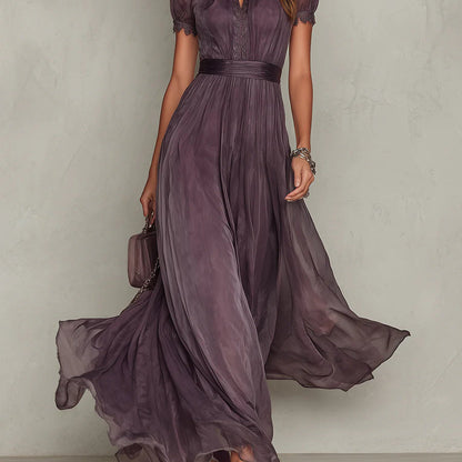 Julie | Long Chiffon Dress