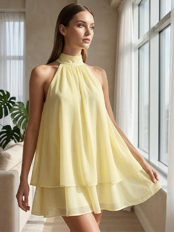 Plume Layered Mini Dress
