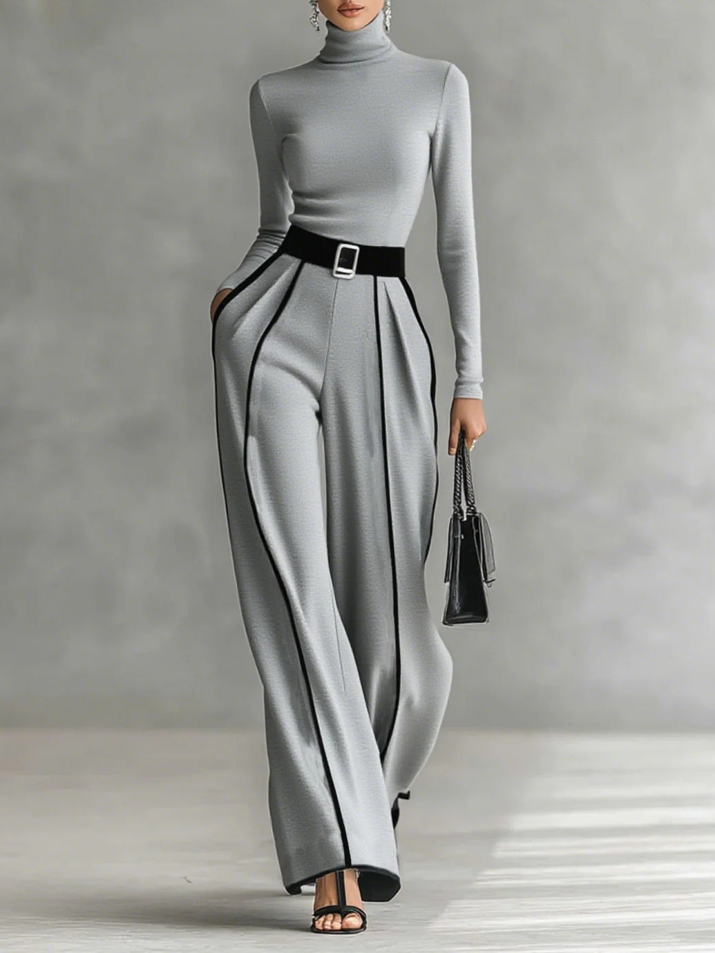 Vera - Elegant set with contrast detail