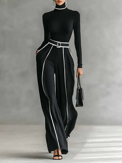Vera - Elegant set with contrast detail