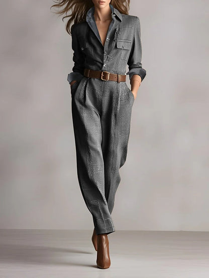 Anna | Elegant Monochrome Check Pattern