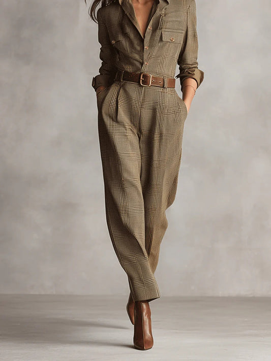 Anna | Elegant Monochrome Check Pattern