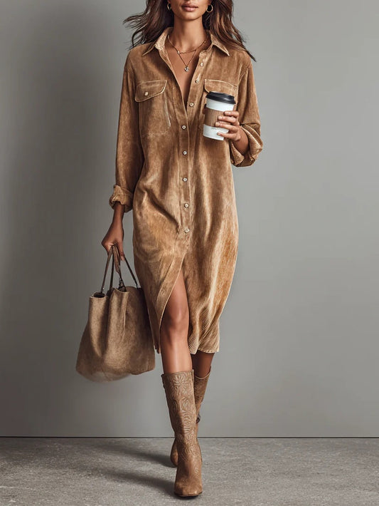 Soft Corduroy Dress