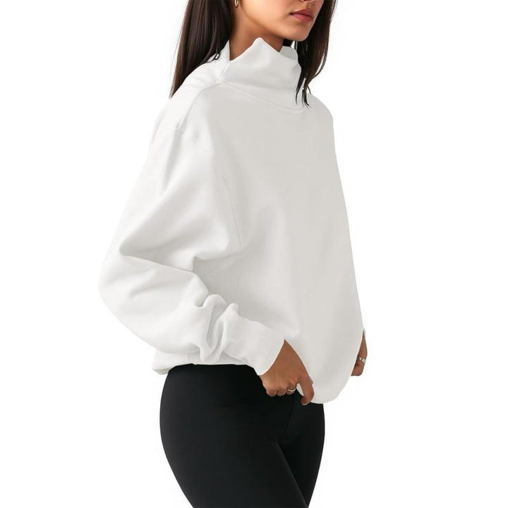 Women's Oversized Turtleneck Sweatshirt Long Sleeve Pullover