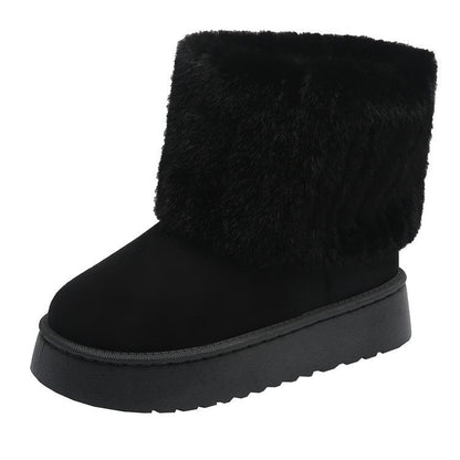 Women's Winter Fur Trim Ankle Boots