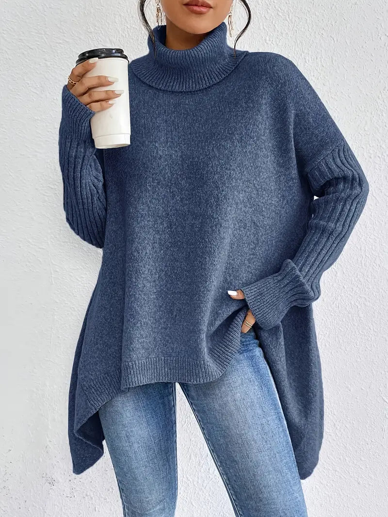 Elegant High-Collar Knit