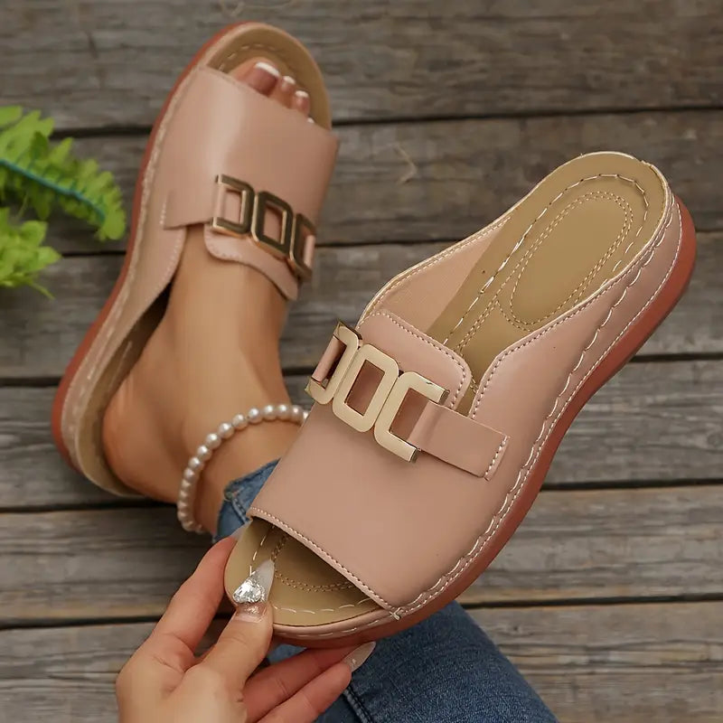 Lucerra - Strappy Sandals with Buckle
