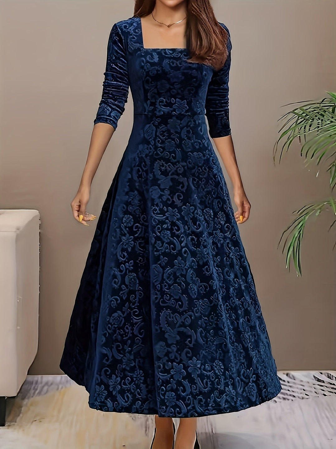 Women’s Square Neck Party Dress