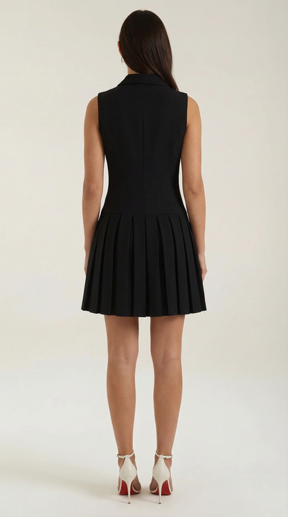 Minivestido con diseño de blazer