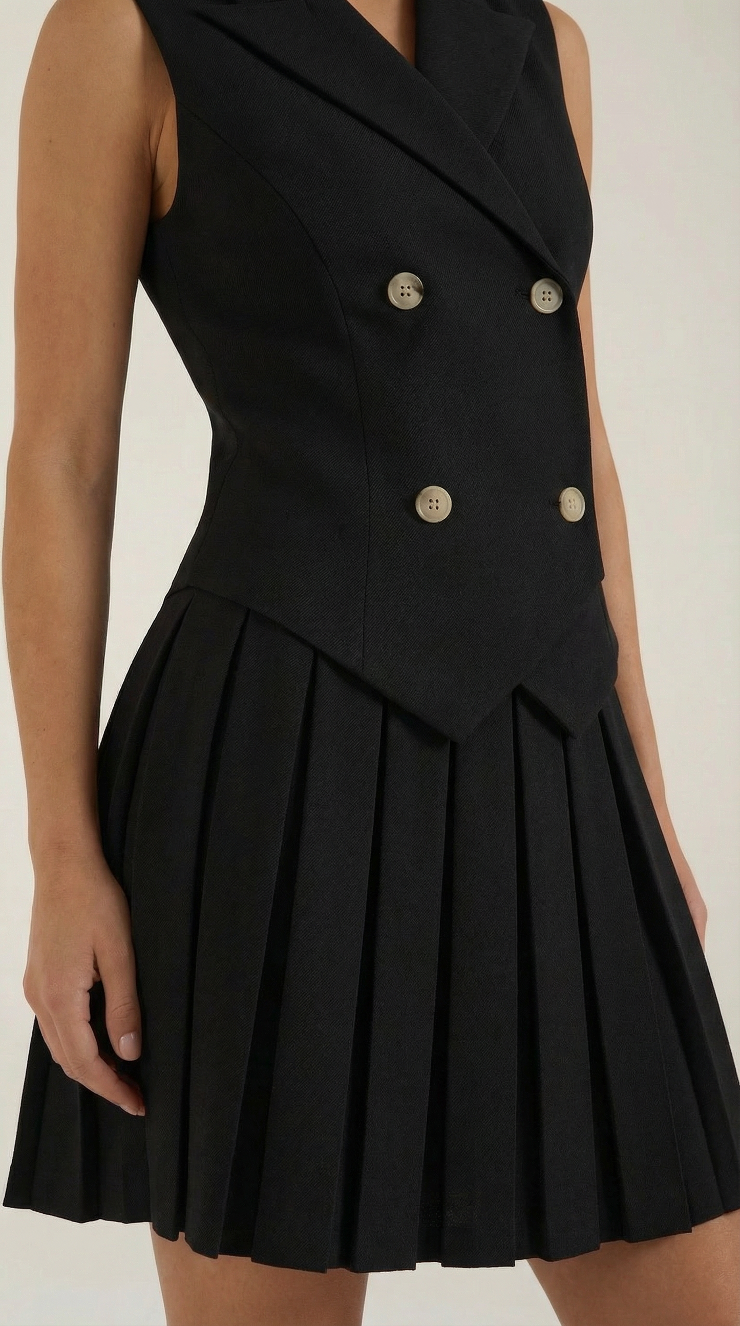Minivestido con diseño de blazer