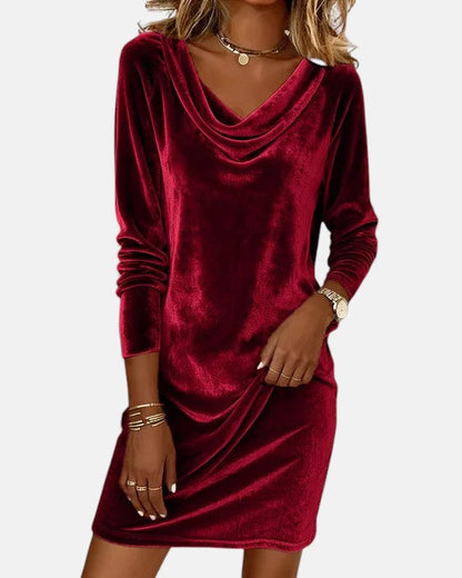 Loose Fitting Velvet Dress