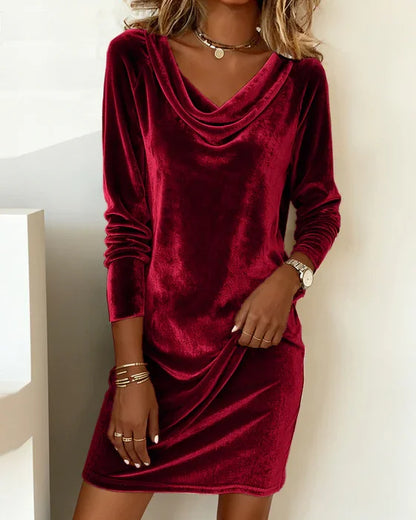 Loose Fitting Velvet Dress