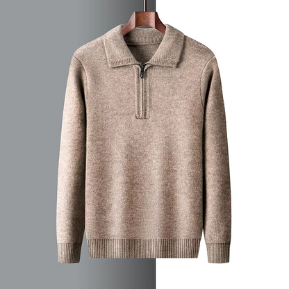 Soft Warm Quarter Zip Sweater